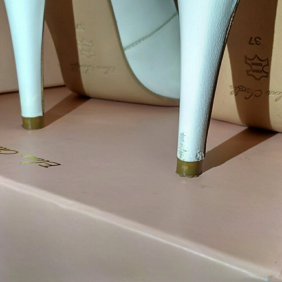 White Bridal Shoes (US size 7.5) - Picture 5 of 8